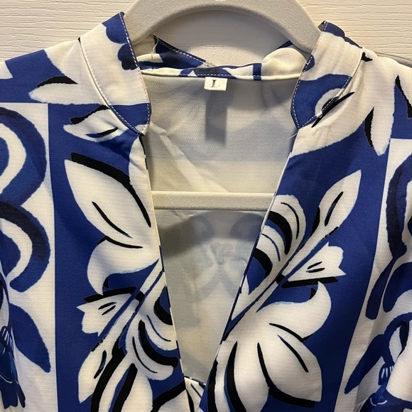 Shein blue floral dress - Picture 4 of 4